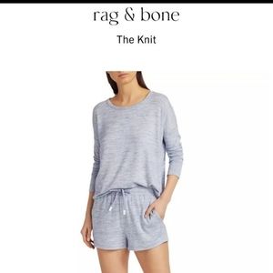 Nwt! Rag and bone the knit long sleeve top dusky lavender